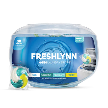 Freshlynn Laundry 4-in-1 Drops, 1 Drop = 15 Clothes | For Front & Top Load Machines